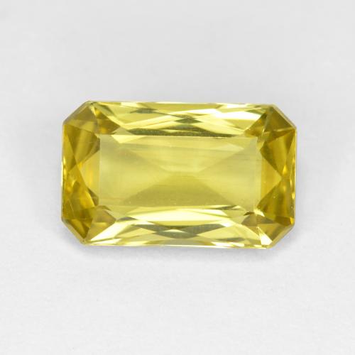 Apatite Giallo brunastro naturale da 2.45 ct, Taglio smeraldo, VVS-VS