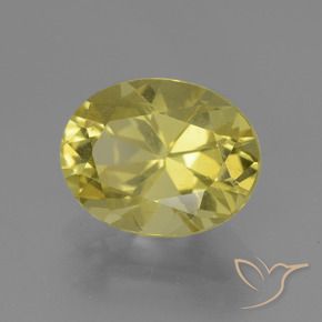 Apatite Giallo pallido naturale da 2.54 ct, Ovale, VS