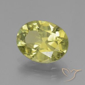 Apatite Giallo verdastro naturale da 2.37 ct, Ovale, VS