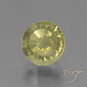 Apatite Giallo medio-chiaro naturale da 2.14 ct, Rotondo, VVS-VS