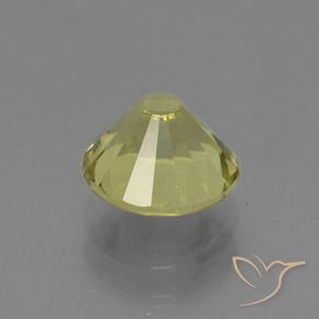 Apatite Giallo medio-chiaro naturale da 2.14 ct, Rotondo, VVS-VS
