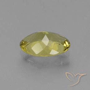 Apatite naturale giallo da 1,49 ct, taglio ovale, VS