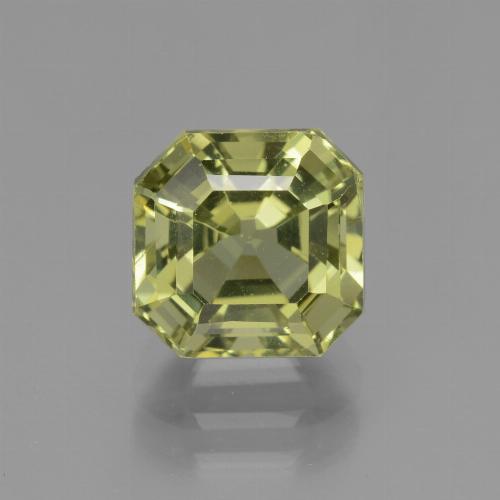 Apatite naturale verde da 3,43 ct, taglio smeraldo, VS