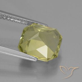 Apatite Giallo verdastro naturale da 3.67 ct, Ottagonale / Taglio smeraldo, VS