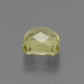 Apatite giallo mais chiaro naturale da 2,88 ct, taglio smeraldo, VS