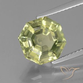 Apatite Verde medio naturale da 3.68 ct, Ottagonale / Taglio smeraldo, VS