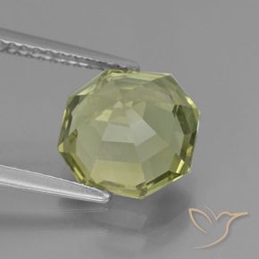 Apatite Verde medio naturale da 3.68 ct, Ottagonale / Taglio smeraldo, VS