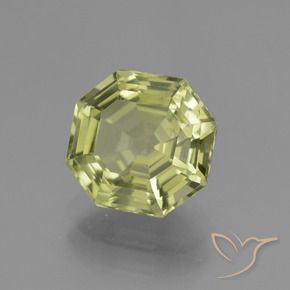 Apatite Giallo verde naturale da 3.31 ct, Ottagonale / Taglio smeraldo, VS