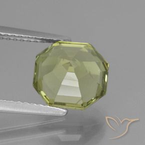 Apatite Giallo verde naturale da 3.31 ct, Ottagonale / Taglio smeraldo, VS