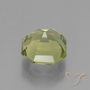 Apatite Verde giallastro naturale da 3.86 ct, Ottagonale / Taglio smeraldo, VS