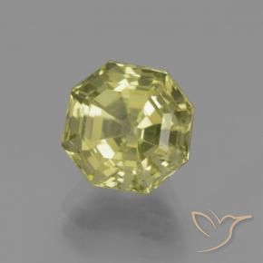 Apatite Giallo verdastro naturale da 3.42 ct, Ottagonale / Taglio smeraldo, VS
