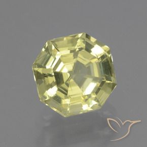 Apatite Limone giallo naturale da 1.63 ct, Ottagonale / Taglio smeraldo, VS