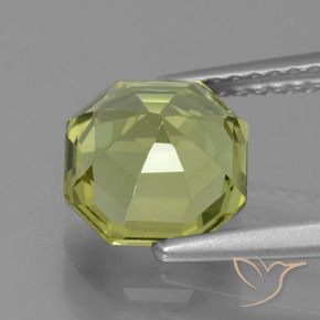 Apatite Giallo medio naturale da 2.28 ct, Ottagonale / Taglio smeraldo, VVS-VS