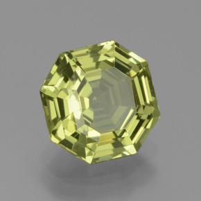 Apatite Giallo medio naturale da 2,43 ct, Taglio smeraldo, VS