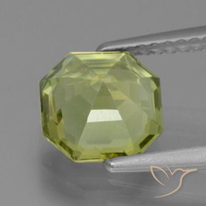 Apatite Giallo verde naturale da 1.91 ct, Ottagonale / Taglio smeraldo, VS