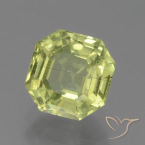 Apatite Giallo chiaro naturale da 2.24 ct, Ottagonale / Taglio smeraldo, VS-SI