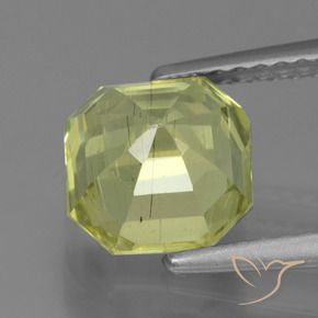 Apatite Giallo chiaro naturale da 2.24 ct, Ottagonale / Taglio smeraldo, VS-SI