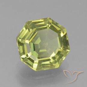 Apatite Giallo medio naturale da 2.02 ct, Ottagonale / Taglio smeraldo, VVS-VS