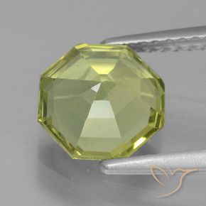 Apatite Giallo medio naturale da 2.02 ct, Ottagonale / Taglio smeraldo, VVS-VS