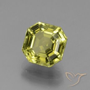 Apatite Giallo medio naturale da 3.03 ct, Ottagonale / Taglio smeraldo, VS