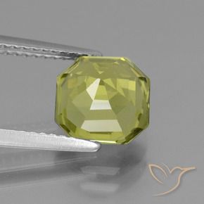 Apatite Giallo medio naturale da 3.03 ct, Ottagonale / Taglio smeraldo, VS