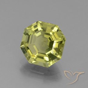 Apatite Giallo verde naturale da 3.00 ct, Ottagonale / Taglio smeraldo, VS