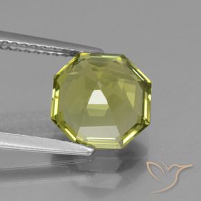 Apatite Giallo verde naturale da 3.00 ct, Ottagonale / Taglio smeraldo, VS
