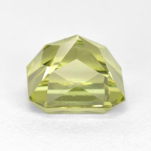 Apatite naturale giallo da 3,06 ct, taglio smeraldo, VS