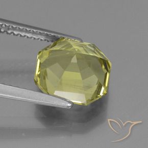 Apatite Giallo medio naturale da 3.33 ct, Ottagonale / Taglio smeraldo, VS