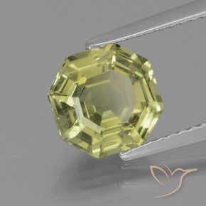 Apatite Giallo verde naturale da 2.47 ct, Ottagonale / Taglio smeraldo, VS