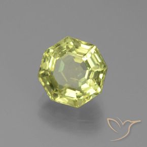 Apatite Giallo verde naturale da 2.81 ct, Ottagonale / Taglio smeraldo, VS