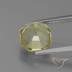 Apatite Giallo verdastro naturale da 2.43 ct, Ottagonale / Taglio smeraldo, VS