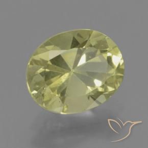 Apatite Giallo medio naturale da 2.08 ct, Ovale, VS