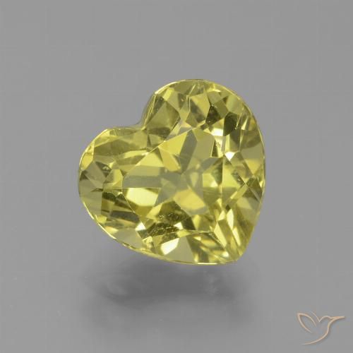 2.27ct Naturale oro terroso Apatite, Cuore, VVS-VS