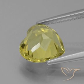 Apatite oro terroso naturale da 2.27 ct, Cuore, VVS-VS