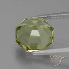 Apatite Giallo medio naturale da 4.29 ct, Ottagonale / Taglio smeraldo, VS