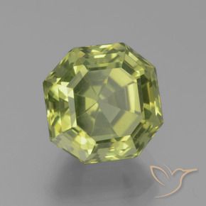 Apatite Verde foresta chiaro naturale da 5.75 ct, Ottagonale / Taglio smeraldo, VVS-VS