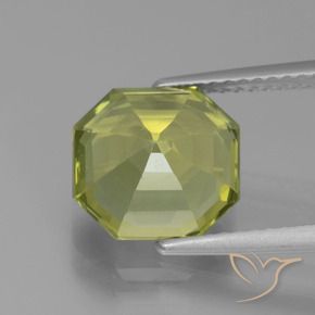 Apatite Medium Light Green naturale da 3.95 ct, Ottagonale / Taglio smeraldo, VVS-VS