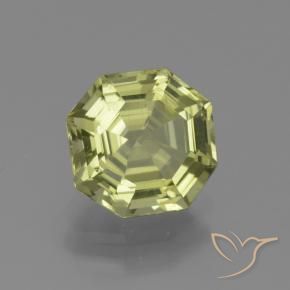 Apatite Giallo verde naturale da 2.27 ct, Ottagonale / Taglio smeraldo, VS