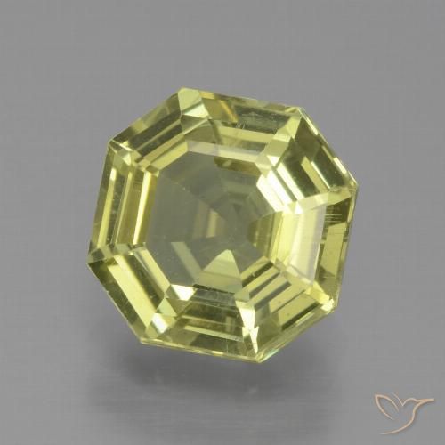 2.15ct Naturale Giallo medio Apatite, Taglio smeraldo, VS
