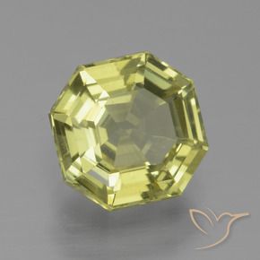 Apatite Giallo medio naturale da 2.15 ct, Ottagonale / Taglio smeraldo, VS