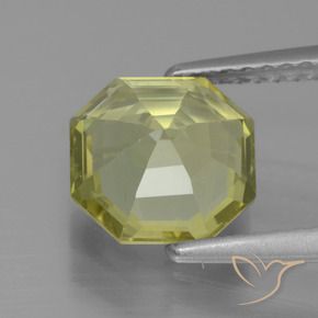 Apatite Giallo medio naturale da 2.15 ct, Ottagonale / Taglio smeraldo, VS