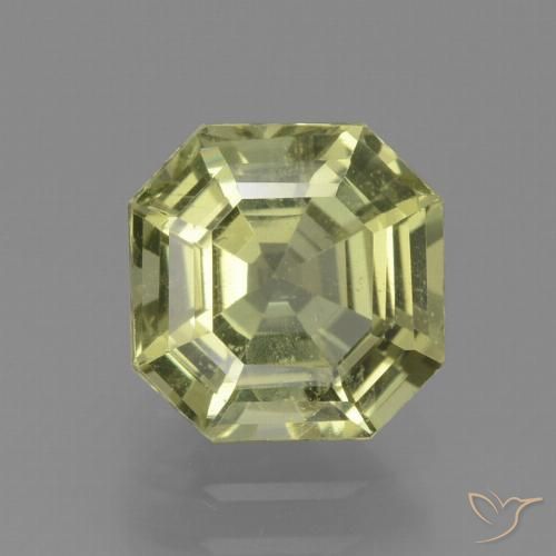 2.23ct Naturale Giallo medio Apatite, Taglio smeraldo, VS