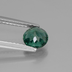 Apatite Verde blu naturale da 0.75 ct, Taglio rotondo, VS