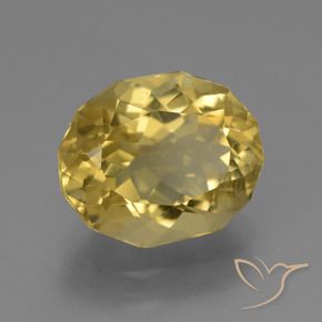 Apatite Giallo chiaro naturale da 5.24 ct, Ovale, VVS-VS