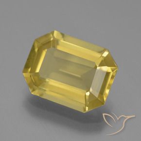 Apatite Giallo dorato chiaro naturale da 4.84 ct, Ottagonale / Taglio smeraldo, VVS-VS