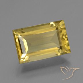 Apatite Giallo dorato chiaro naturale da 4.58 ct, Taglio a baguette, VS
