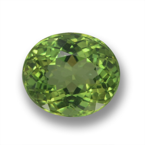 Apatite Verde caldo naturale da 2.05 ct, Taglio ovale, VS