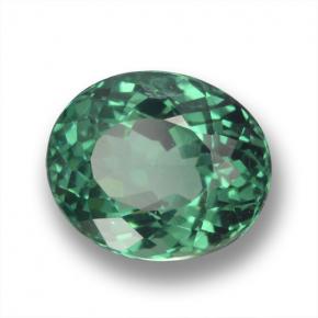 Apatite Verde naturale da 2.16 ct, Taglio ovale, VS-SI