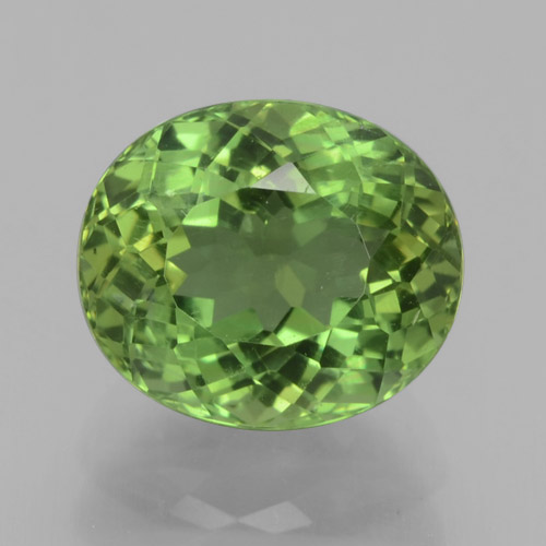 Apatite Verde scuro naturale da 2.18 ct, Taglio ovale, VS-SI